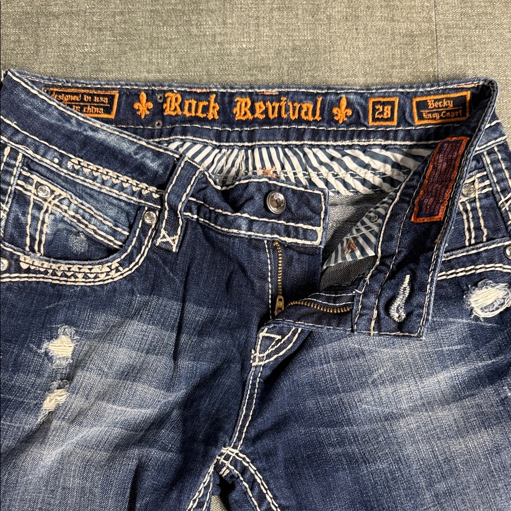 Rock Revival women’s Easy Capri size 28